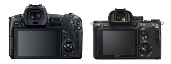 مقایسه دوربین‌های sony alpha a7R lll و Canon EOS R| صفحه نمایش و منظره‌یاب
