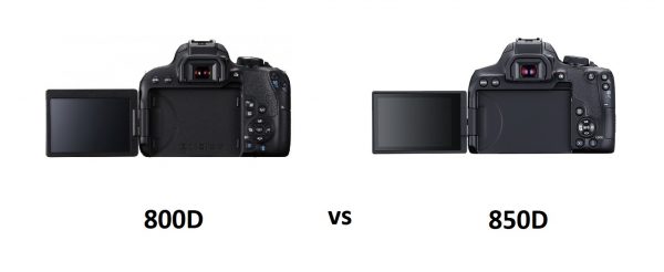 مقایسه دوربین 800D و 850D کانن
