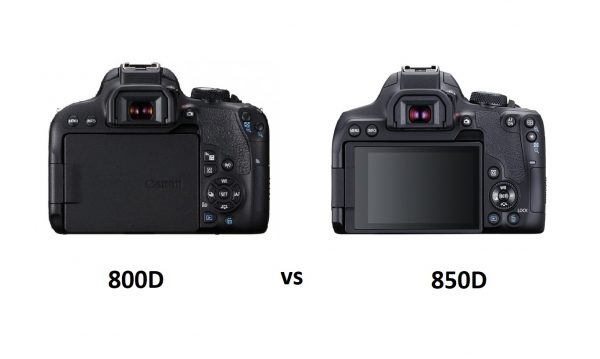 مقایسه دوربین 800D و 850D کانن